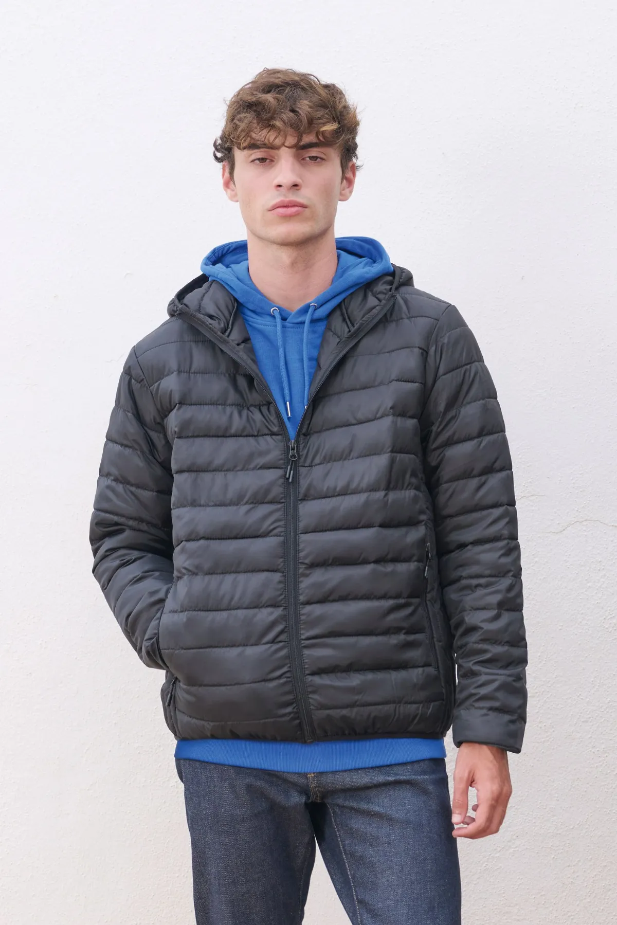 CAZADORA Y PARKA Sols Chaqueta Acolchada Ligera Hombre Con Capucha SOL'S STREAM HOODED MEN