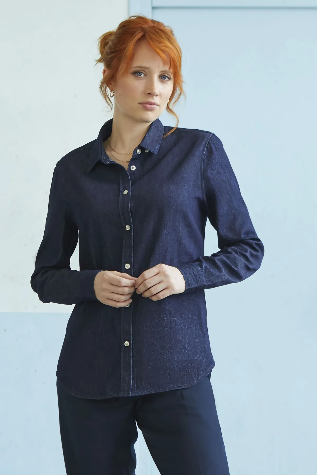 CAMISA Sols Camisa Denim De Gama Alta Para Mujer NEOBLU BENNETT WOMEN