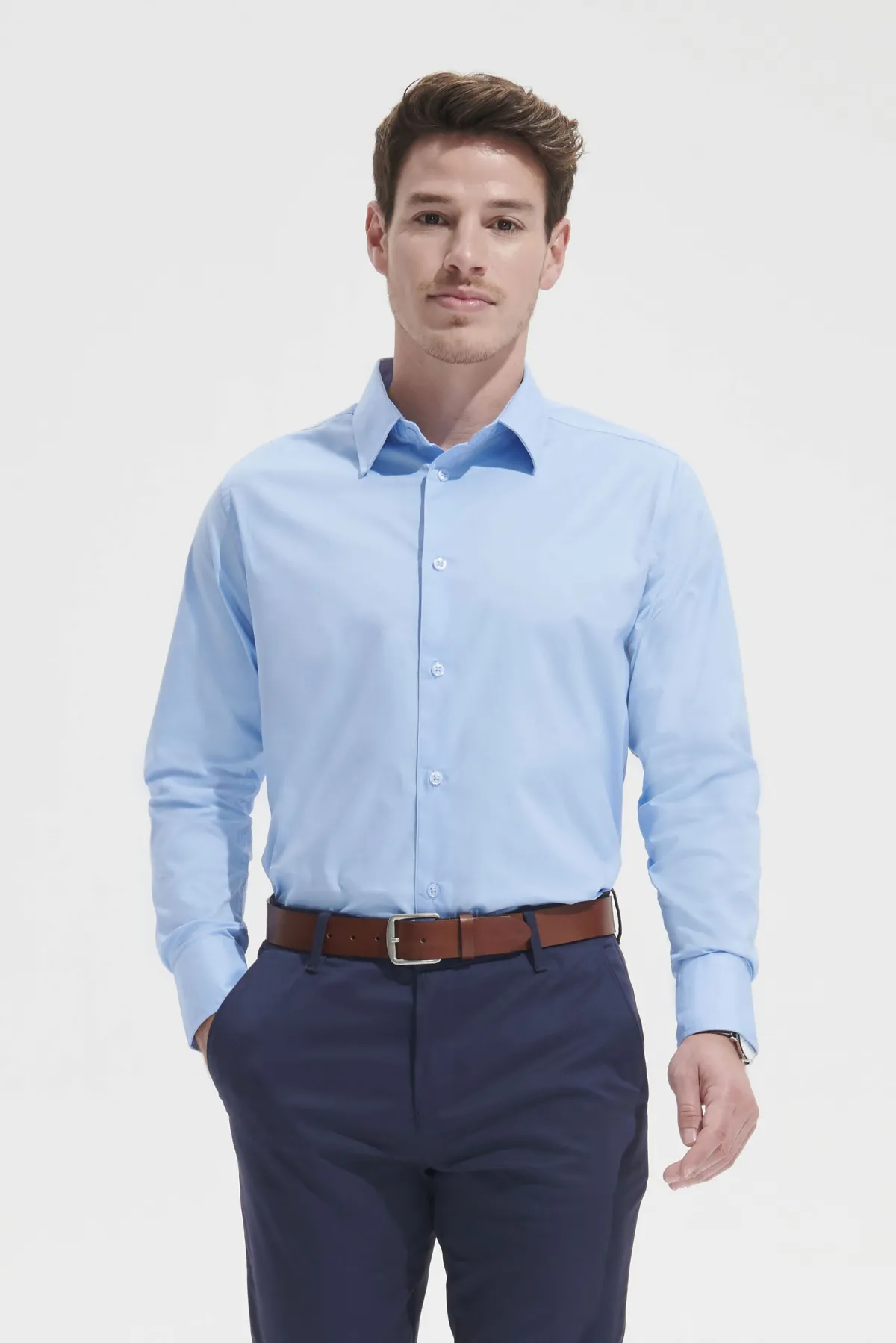 CAMISA Sols Camisa Hombre Strech Manga Larga SOL'S BRIGHTON
