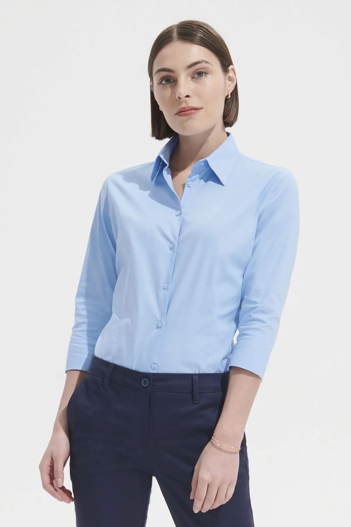 CAMISA Sols Camisa Stretch Mujer Manga 3/4 SOL'S EFFECT
