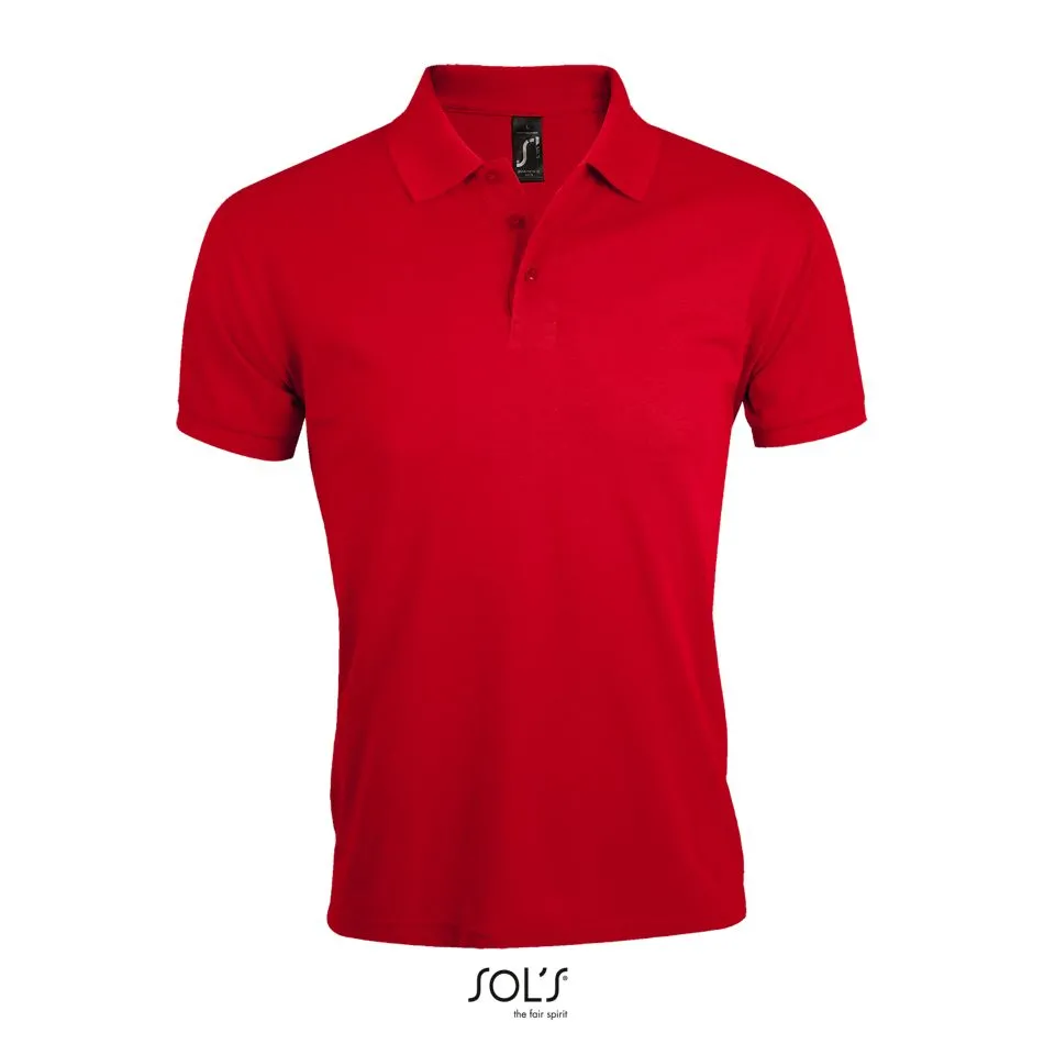 Polo De Polialgodón Para Hombre SOL'S PRIME MEN ROJO