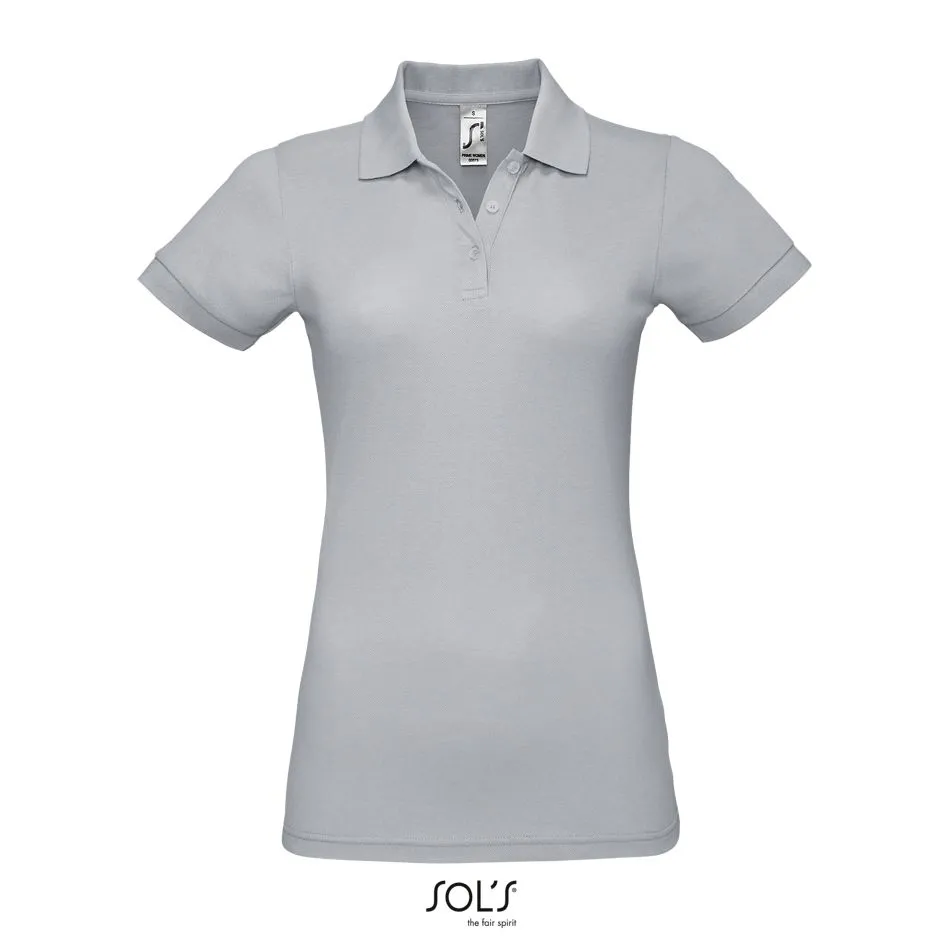 Polo De Polialgodón Para Mujer SOL'S PRIME WOMEN Gris puro