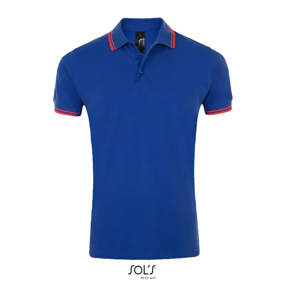 Polo Para Hombre SOL'S PASADENA MEN Azul royal / Neón coral
