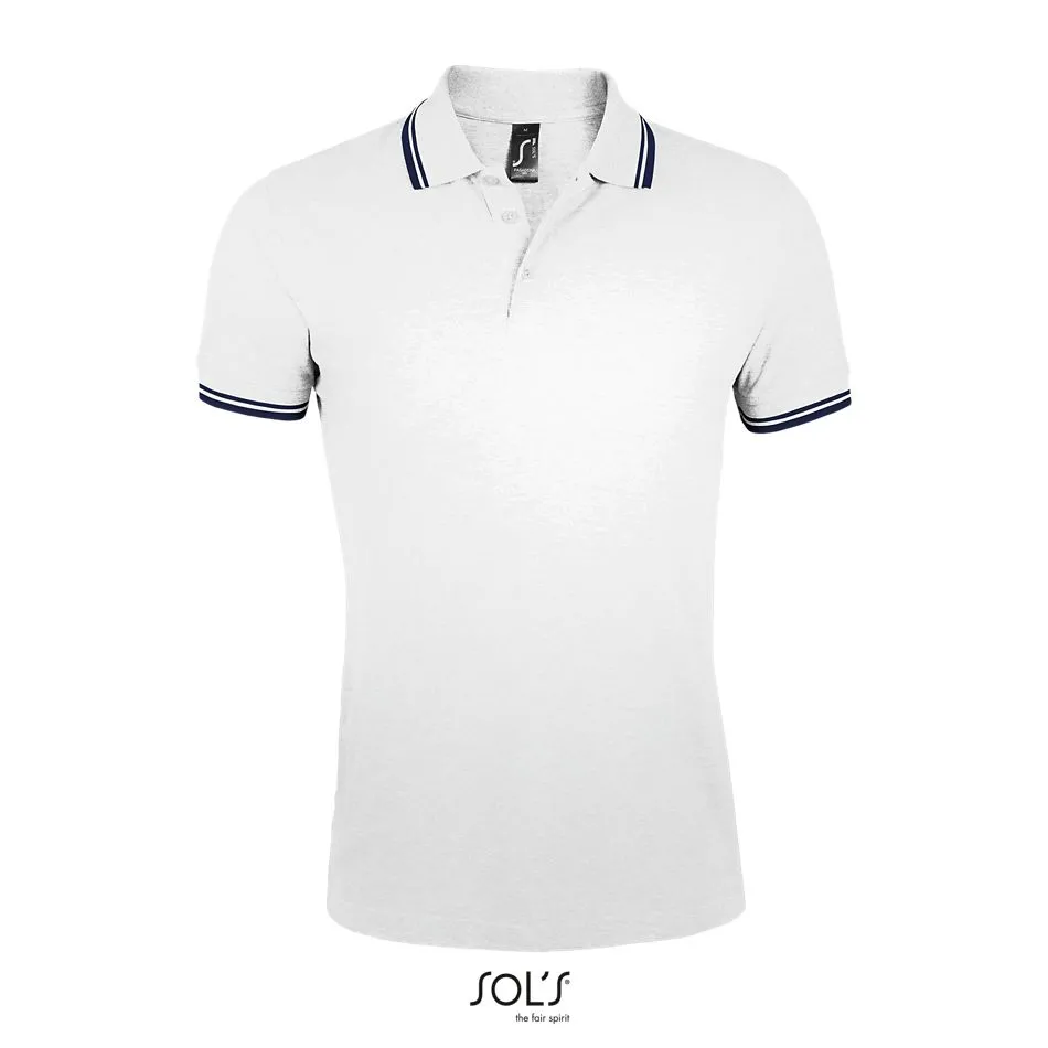 Polo Para Hombre SOL'S PASADENA MEN BLANCO /  AZUL MARINO
