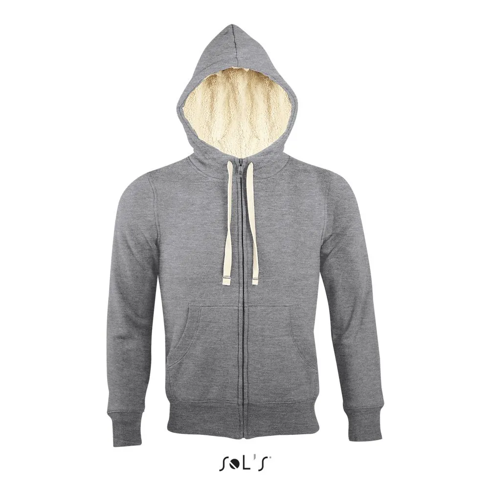 Sudadera Unisex Con Cremallera Estilo "Sherpa" SOL'S SHERPA GRIS MEZCLA