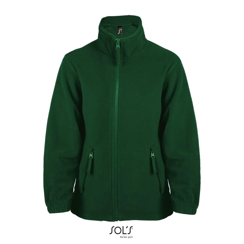 Chaqueta Polar Con Cremallera Para Niño SOL'S NORTH KIDS VERDE PINO