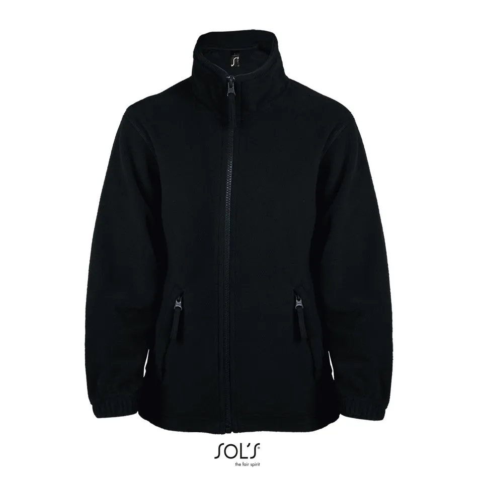 Chaqueta Polar Con Cremallera Para Niño SOL'S NORTH KIDS NEGRO