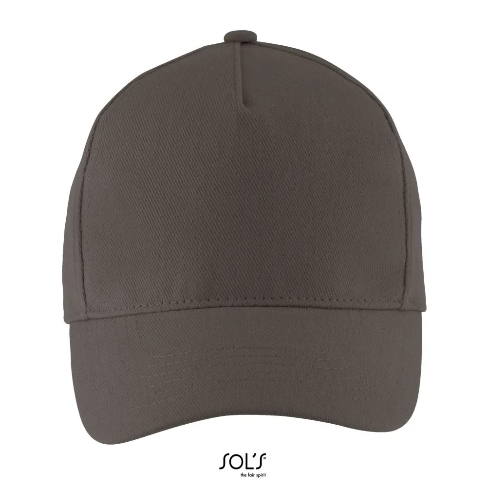 Gorra 5 Paneles SOL'S LONG BEACH Gris Carbon