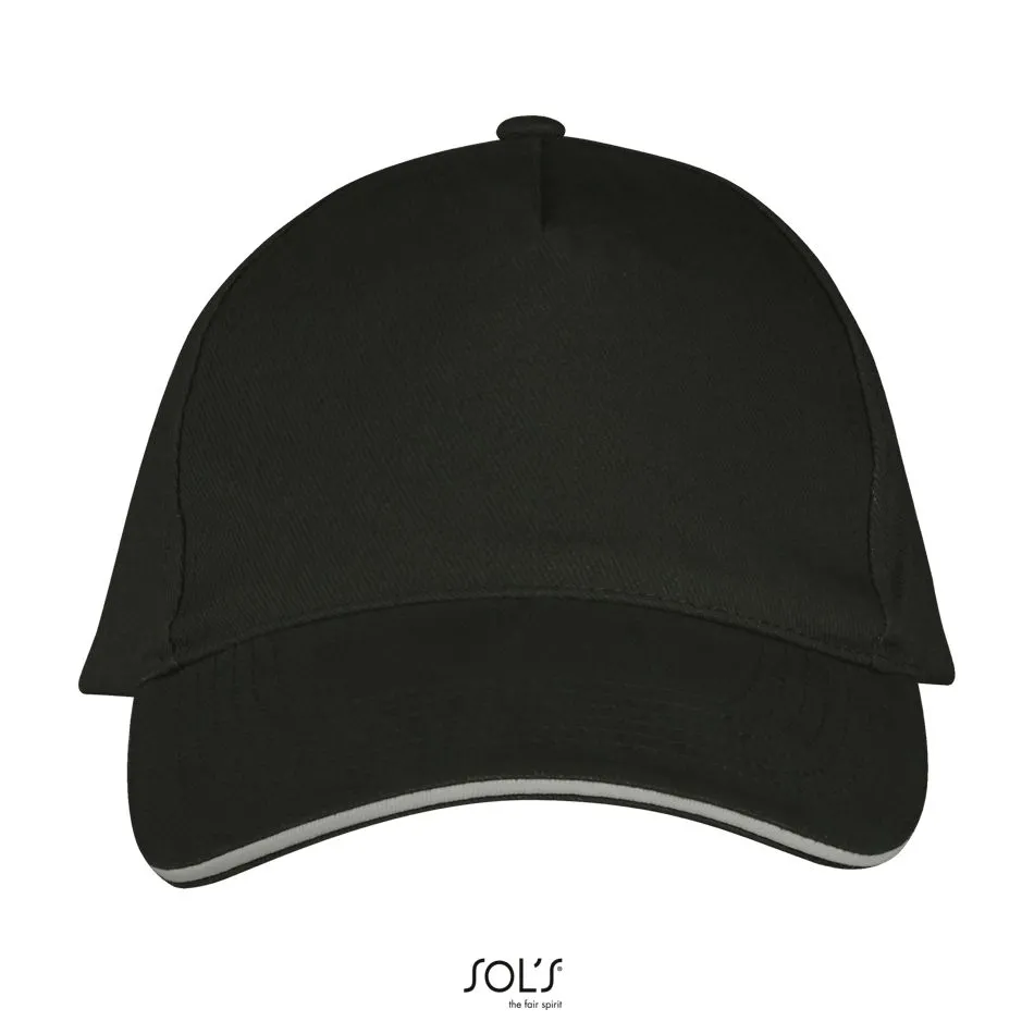 Gorra 5 Paneles SOL'S LONG BEACH GRIS OSCURO / GRIS CLARO