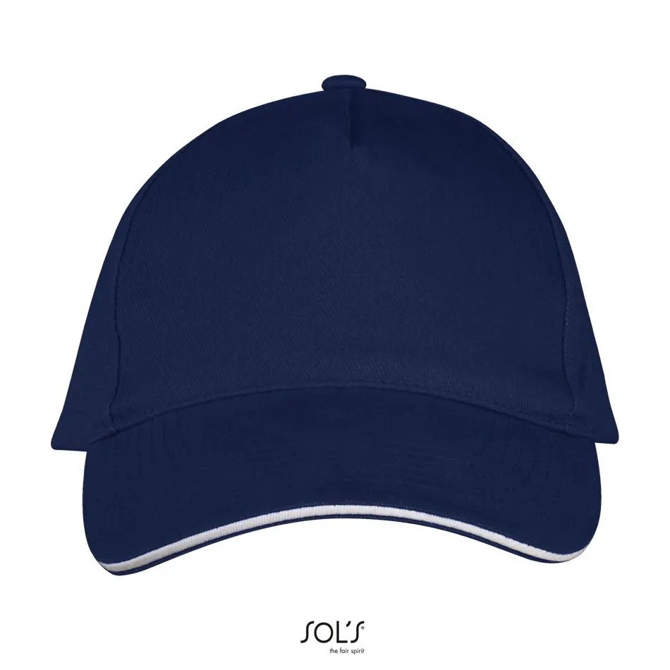 Gorra 5 Paneles SOL'S LONG BEACH FRENCH MARINO / BLANCO