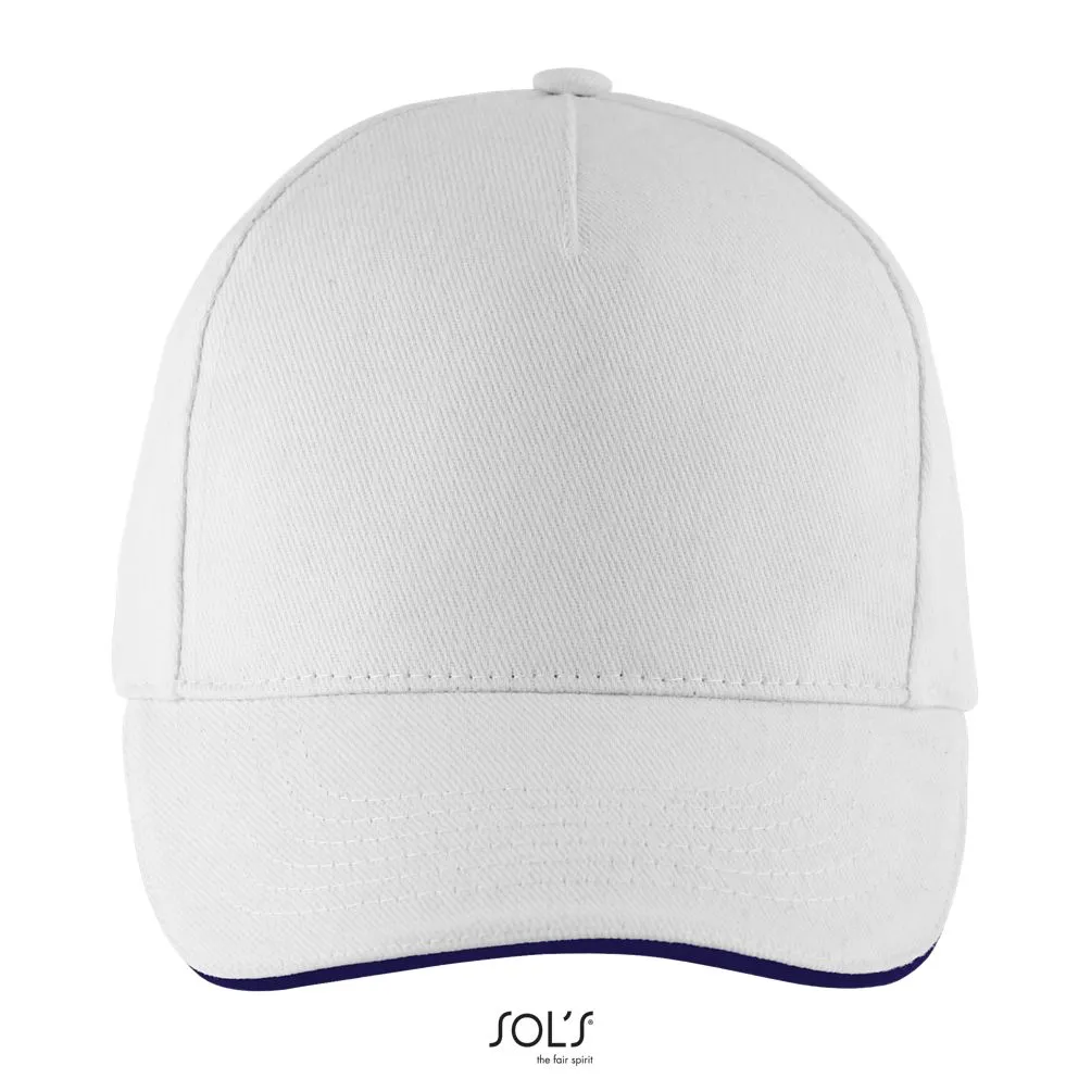 Gorra 5 Paneles SOL'S LONG BEACH BLANCO / FRENCH MARINO