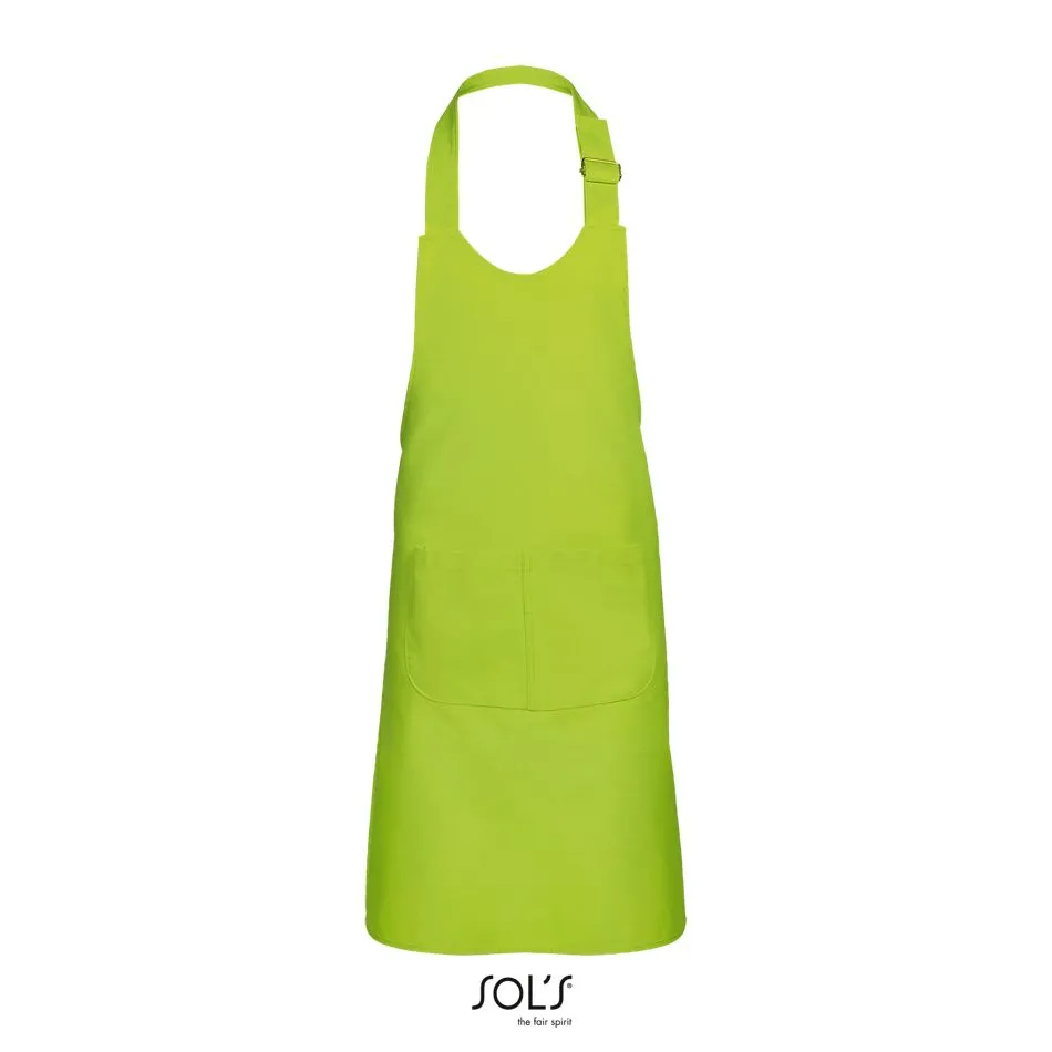 Delantal Niño Con Bolsillo SOL'S GALA KIDS VERDE MANZANA