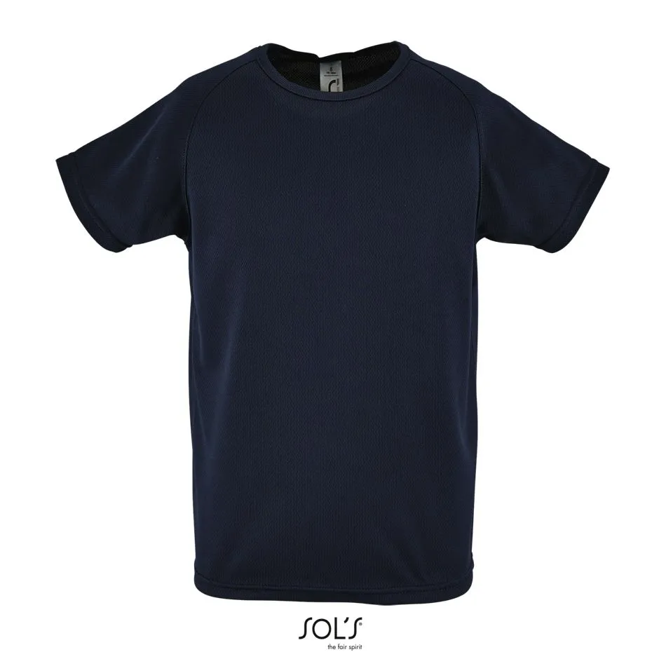 Camiseta Niños Mangas Raglán SOL'S SPORTY KIDS FRENCH MARINO