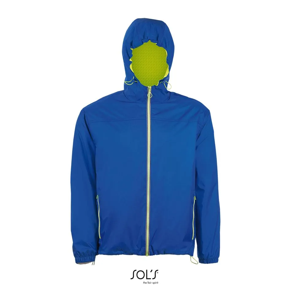Cortavientos Unisex Forrado SOL'S SKATE Azul Royal Amarillo Neon