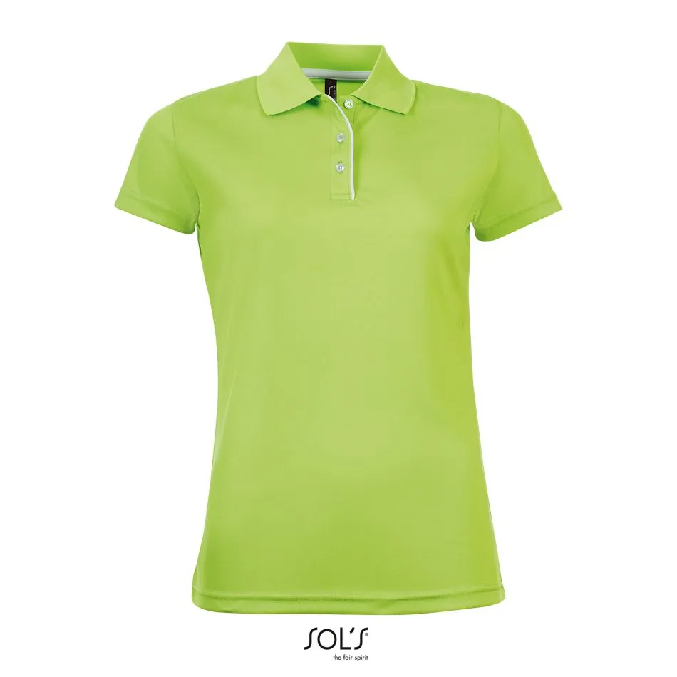 Polo De Deporte Para Mujer SOL'S PERFORMER WOMEN VERDE MANZANA