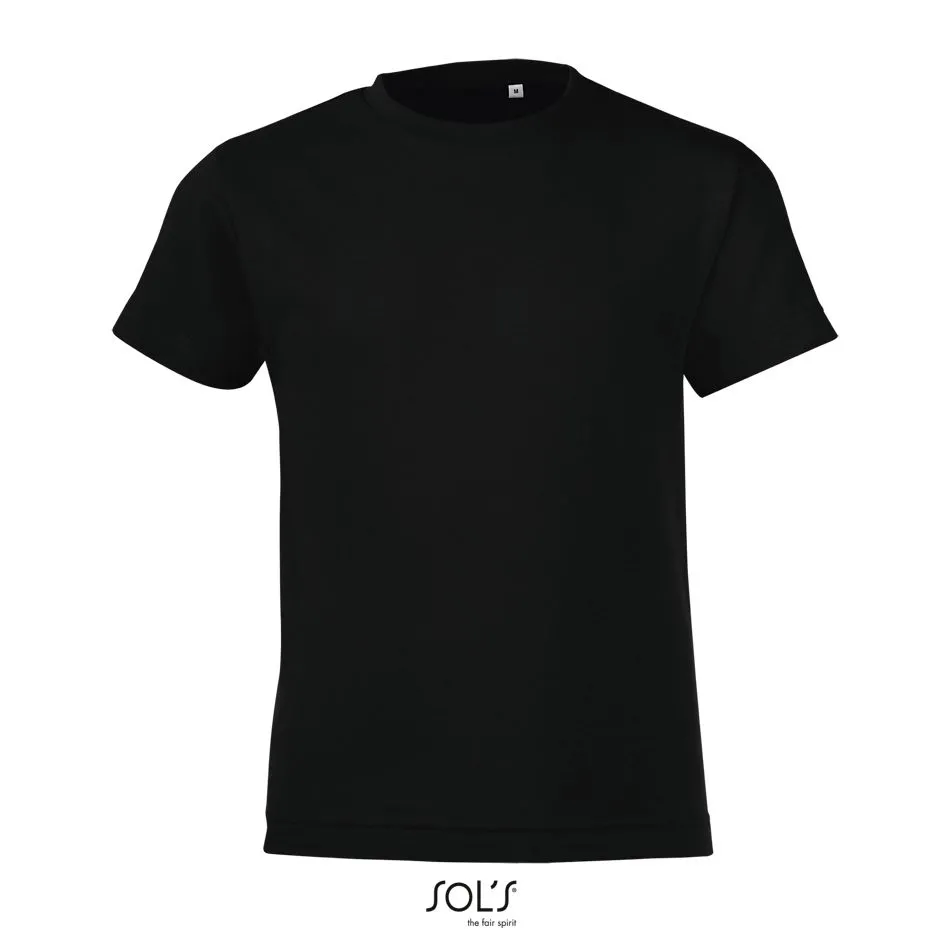 Camiseta Niños Cuello Redondo SOL'S REGENT FIT KIDS NEGRO PROFUNDO