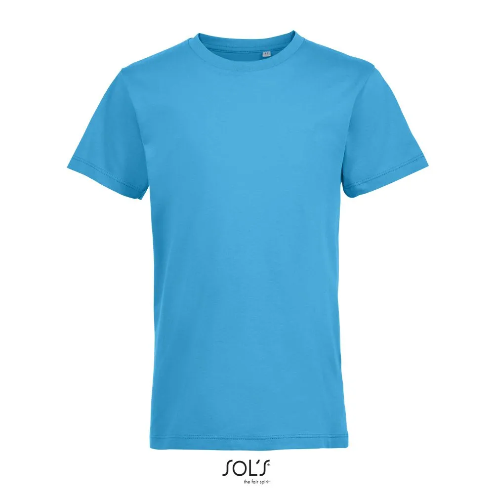Camiseta Niños Cuello Redondo SOL'S REGENT FIT KIDS AQUA
