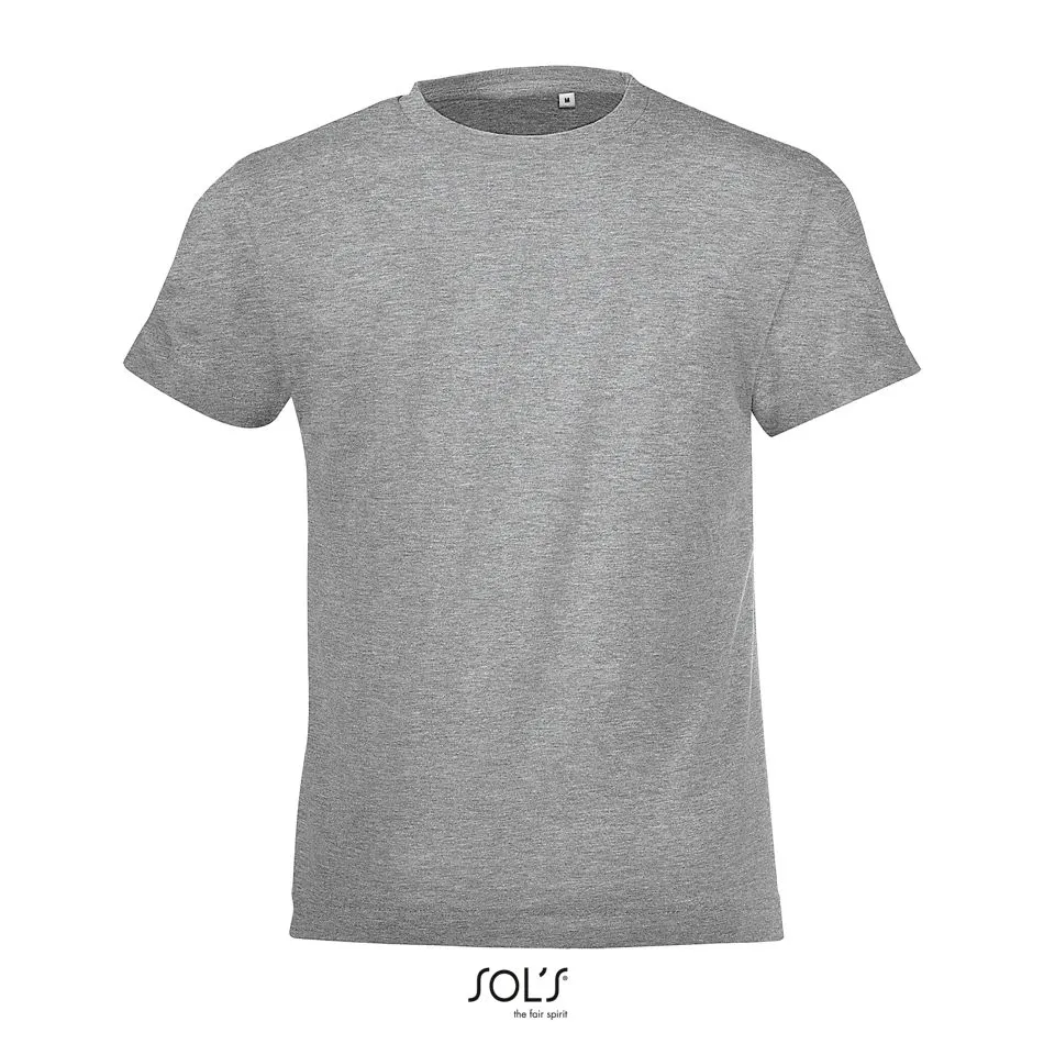Camiseta Niños Cuello Redondo SOL'S REGENT FIT KIDS GRIS MEZCLA