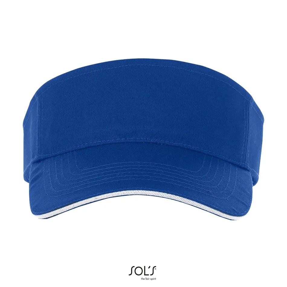 Visera Unisex SOL'S ACE AZUL ROYAL / BLANCO