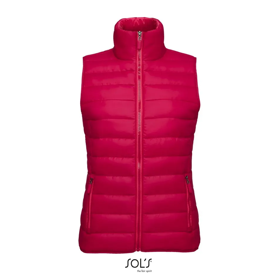 Chaleco Ligero Para Mujer SOL'S WAVE WOMEN Rosa oscuro