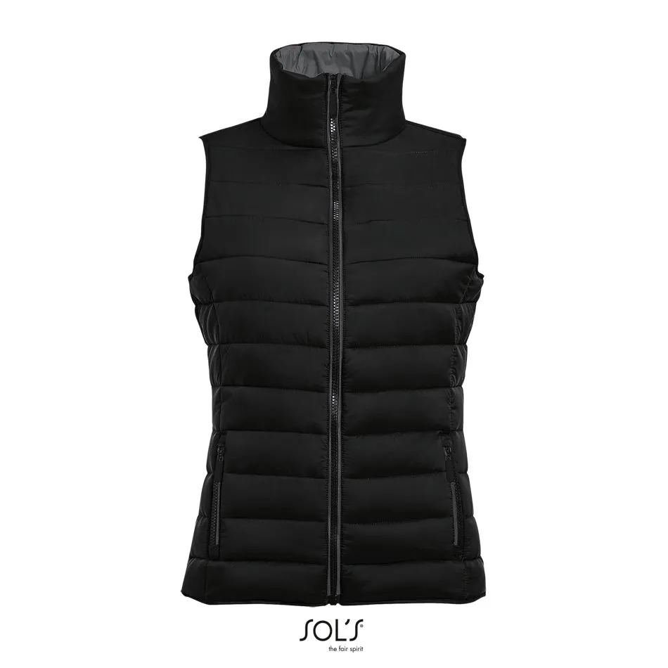 Chaleco Ligero Para Mujer SOL'S WAVE WOMEN NEGRO