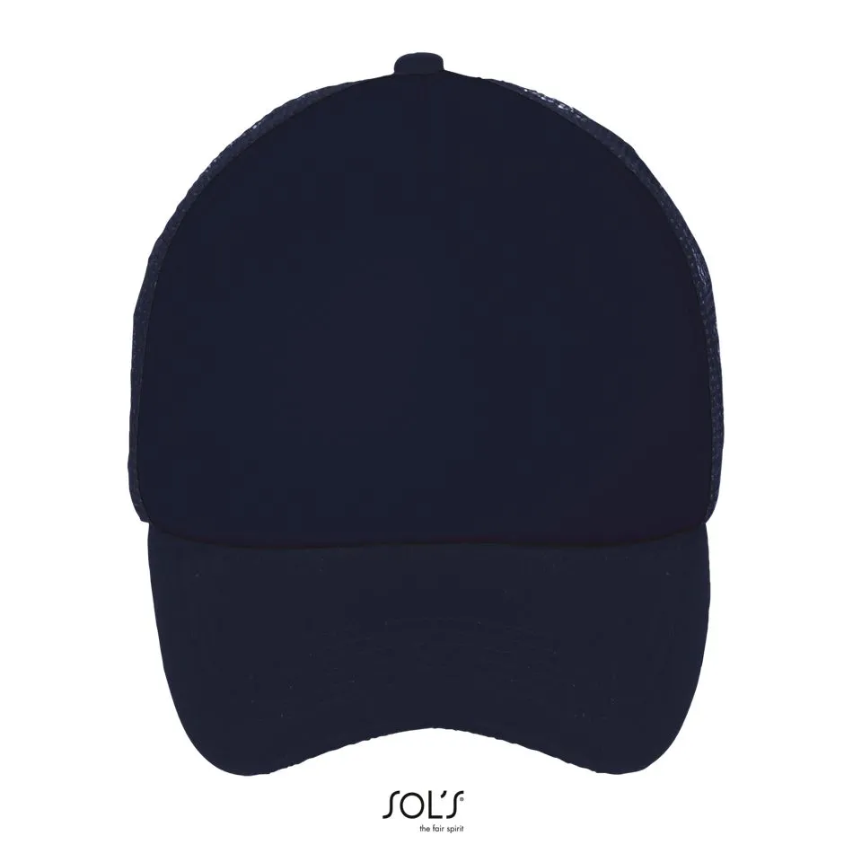 Gorra De Malla De 5 Paneles SOL'S BUBBLE FRENCH MARINO