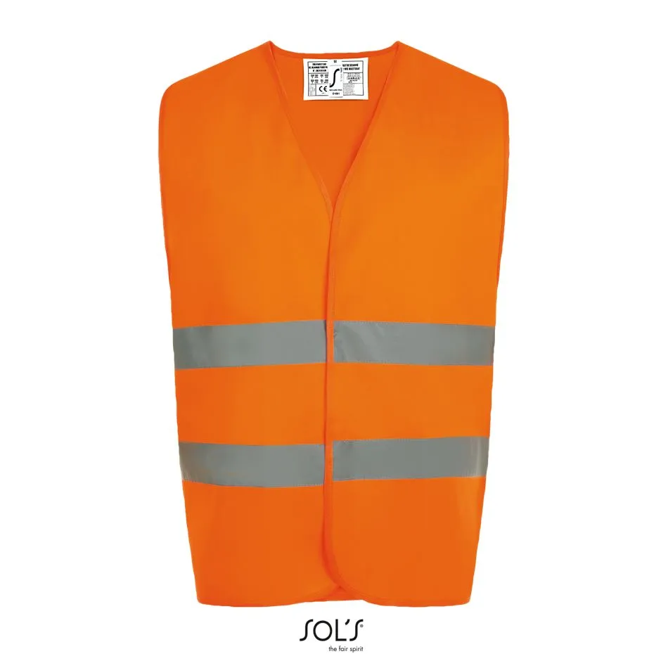 Chaleco De Seguridad Unisex SOL'S SECURE PRO Naranja Fluor