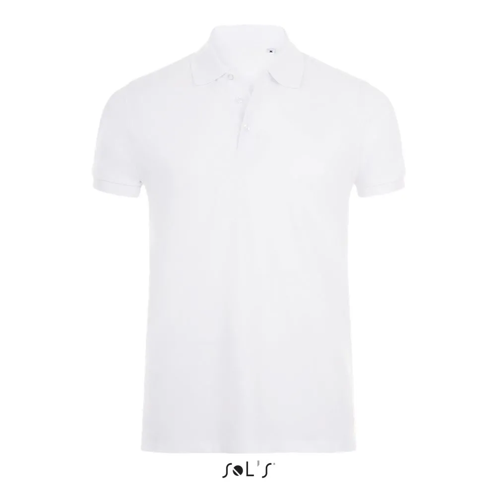 Polo Algodón - Elastano Para Hombre SOL'S PHOENIX MEN BLANCO