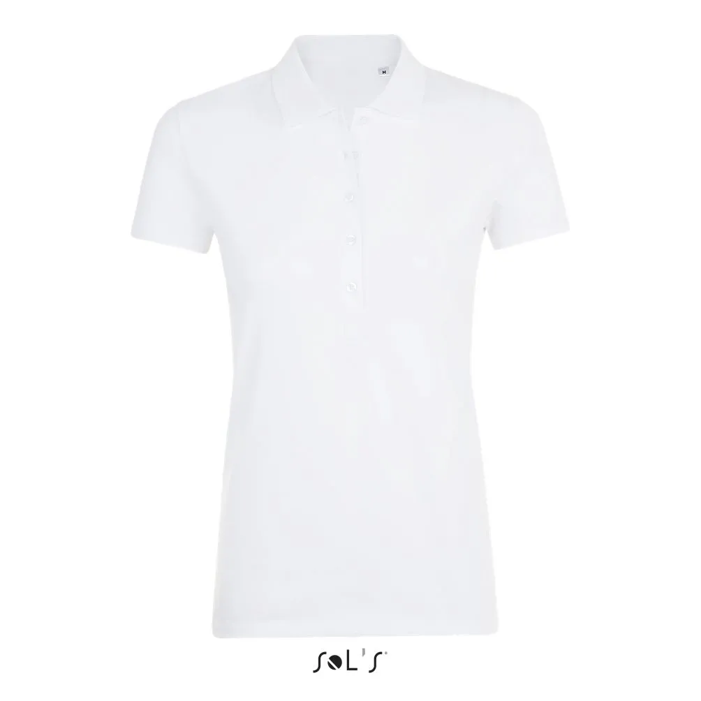 Polo Algodón-Elastano Para Mujer SOL'S PHOENIX WOMEN BLANCO