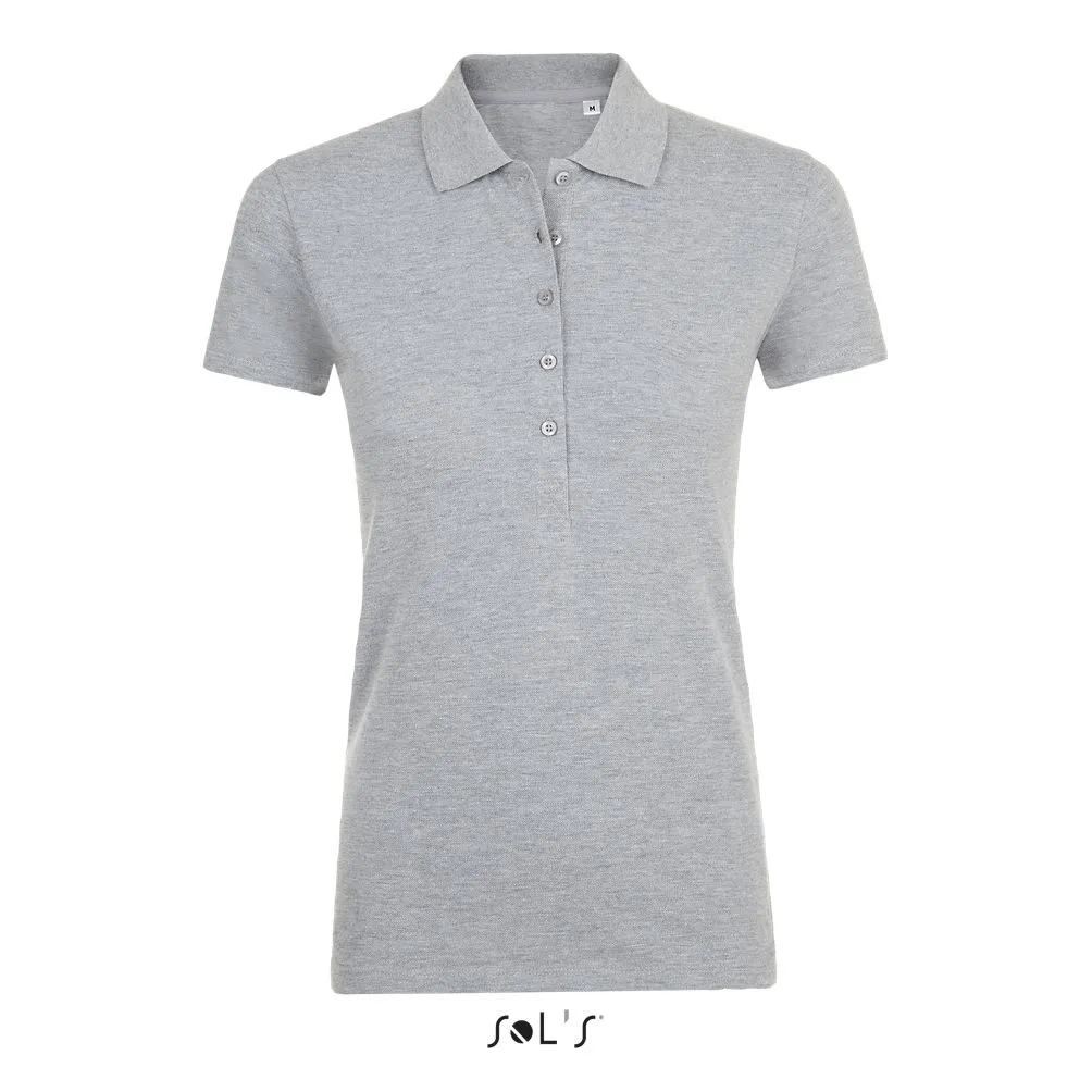 Polo Algodón-Elastano Para Mujer SOL'S PHOENIX WOMEN GRIS MEZCLA