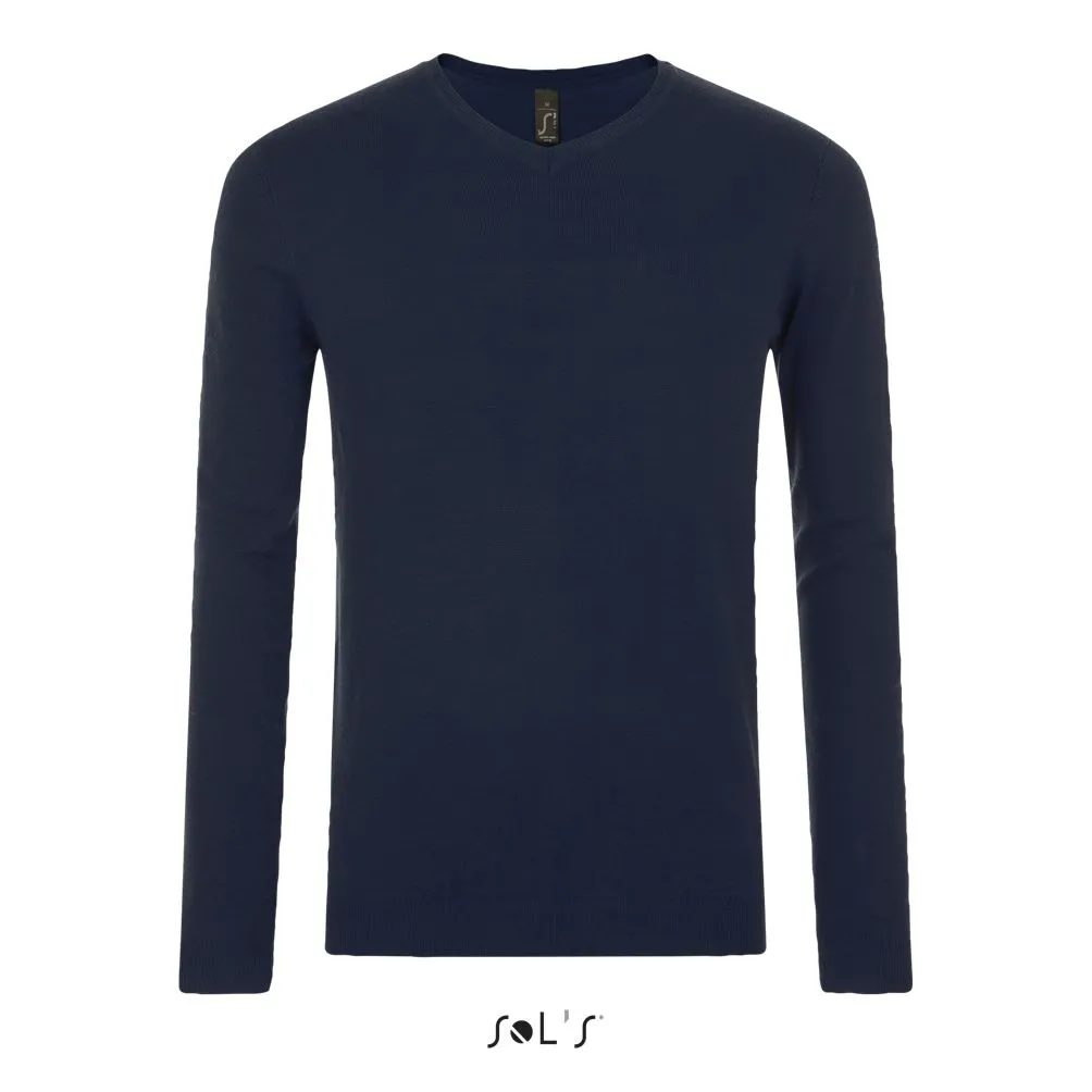 Jersey De Cuello Pico Para Hombre SOL'S GLORY MEN FRENCH MARINO