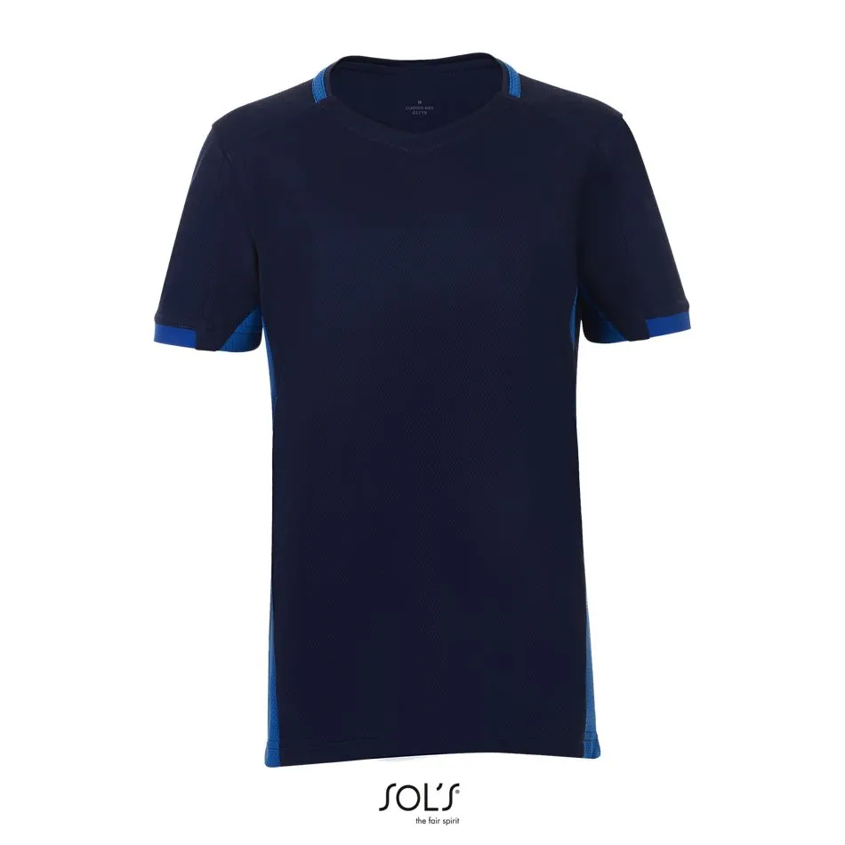 Camiseta Niño Contrastada SOL'S CLASSICO KIDS French Marino / Azul royal