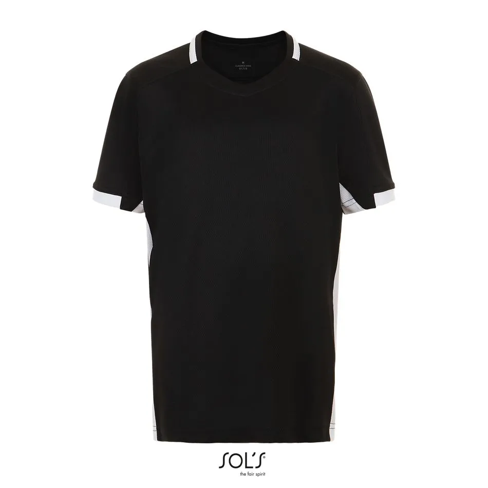 Camiseta Niño Contrastada SOL'S CLASSICO KIDS NEGRO / BLANCO