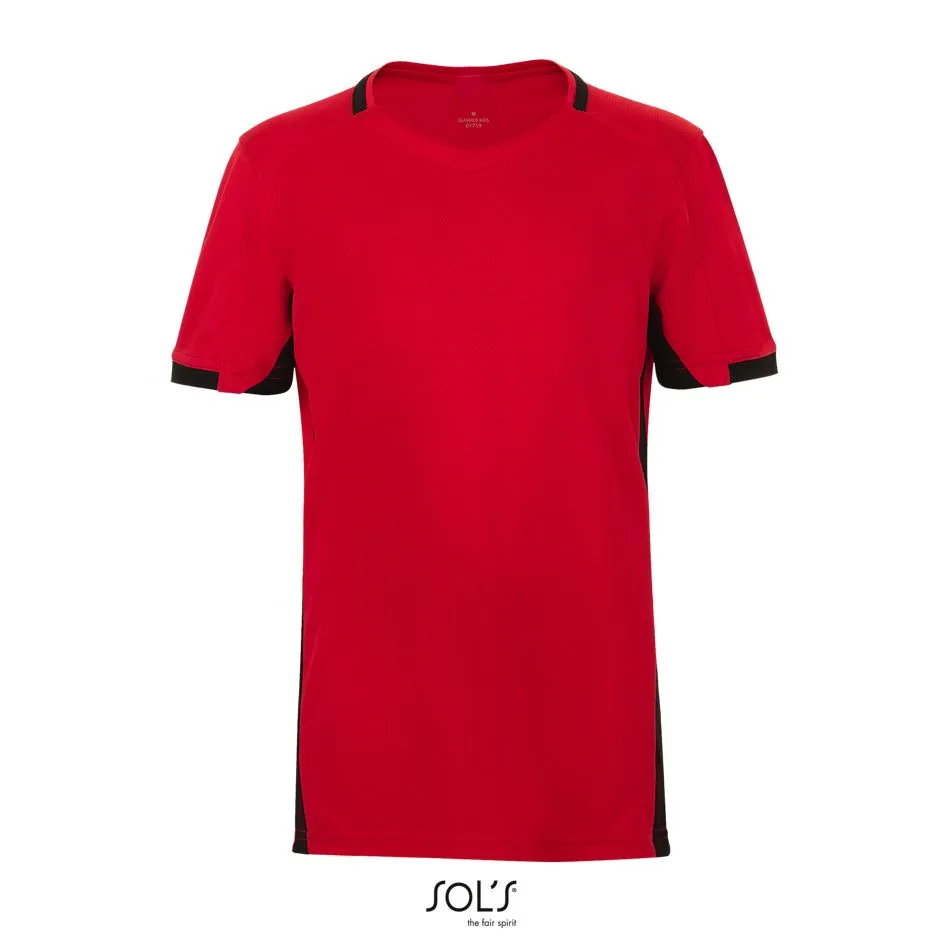 Camiseta Niño Contrastada SOL'S CLASSICO KIDS ROJO / NEGRO