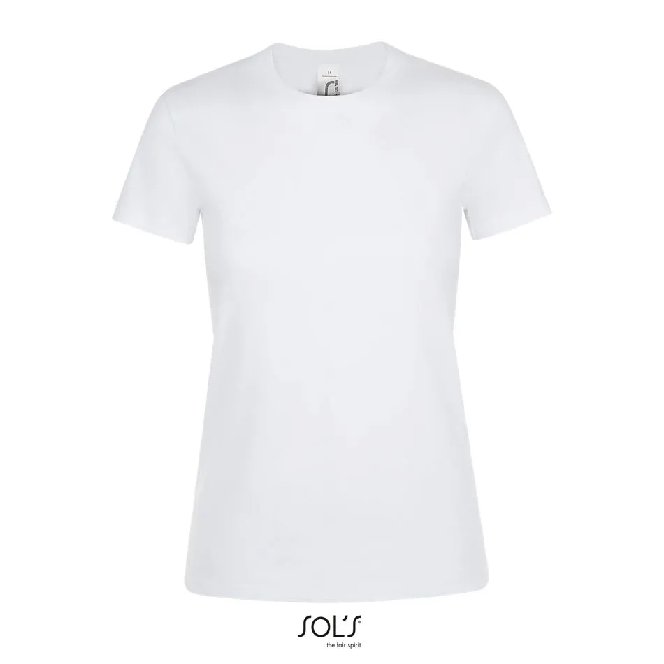 Camiseta De Mujer Cuello Redondo SOL'S REGENT WOMEN Blanco Profundo