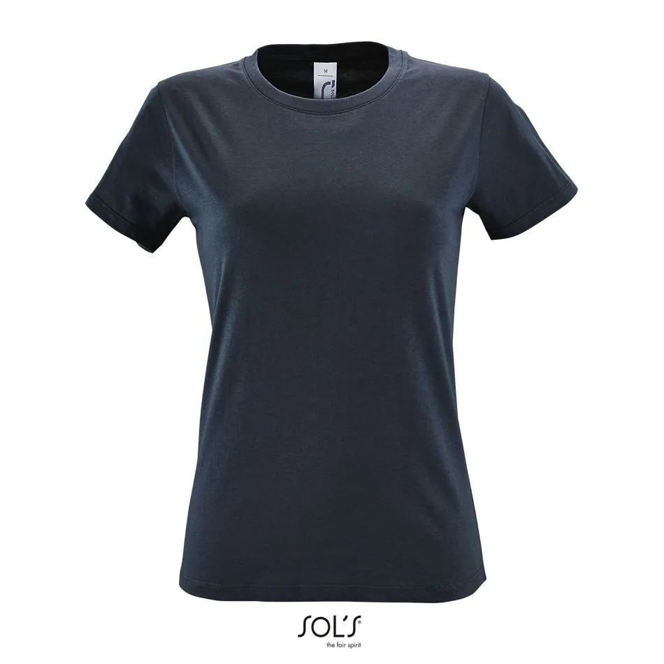 Camiseta De Mujer Cuello Redondo SOL'S REGENT WOMEN GRIS RATÓN