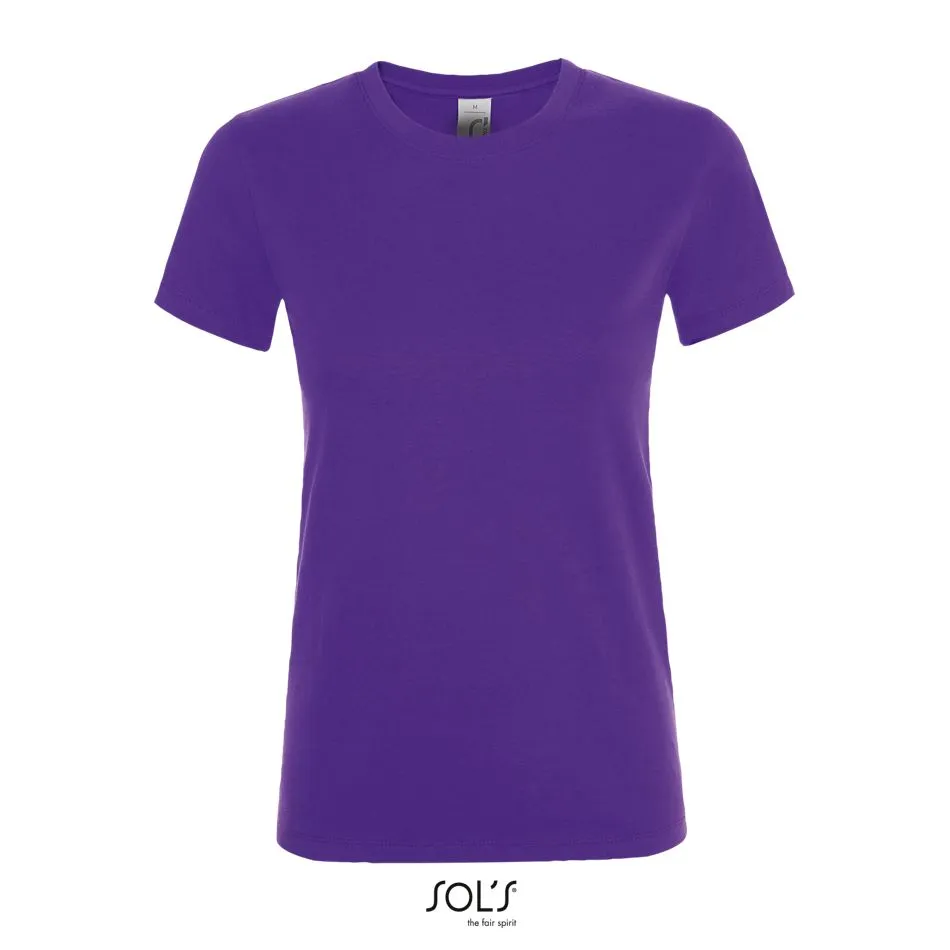 Camiseta De Mujer Cuello Redondo SOL'S REGENT WOMEN MORADO OSCURO