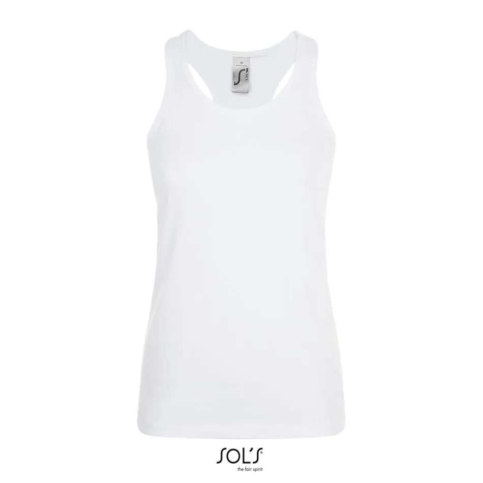 Camiseta Espalda Nadador SOL'S JUSTIN WOMEN BLANCO