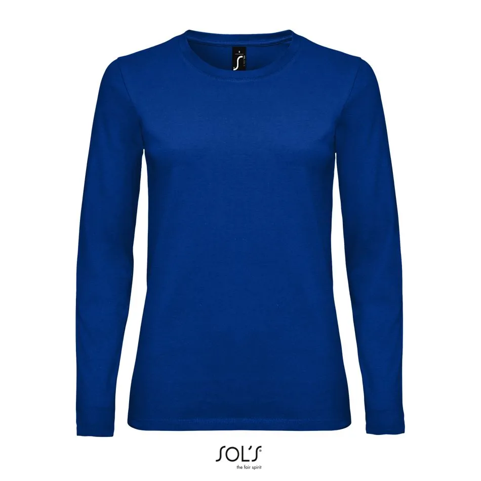 Camiseta De Manga Larga De Mujer SOL'S IMPERIAL LSL WOMEN AZUL ROYAL