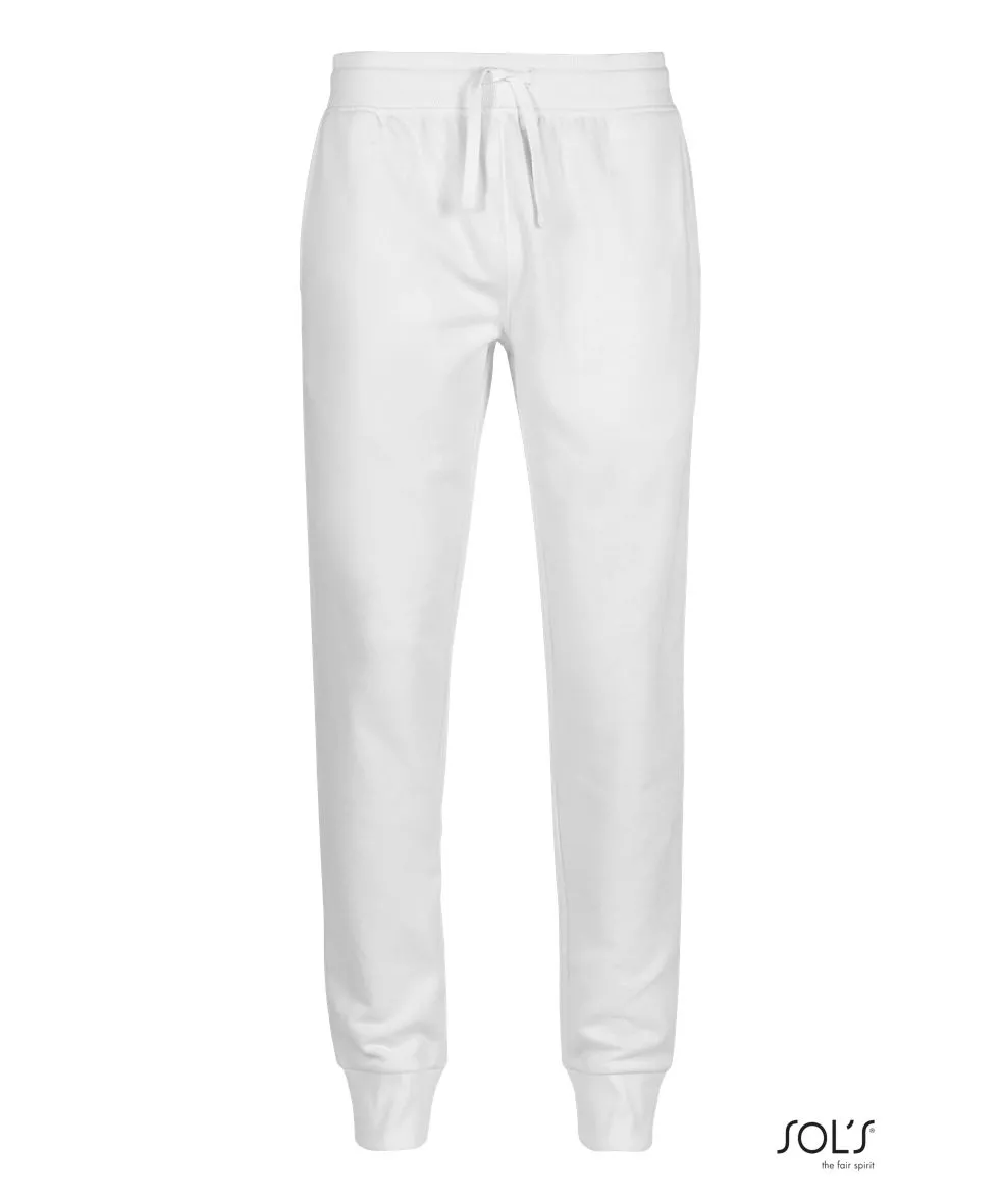 Pantalones De Jogging De Hombre Con Corte Ajustado SOL'S JAKE MEN BLANCO