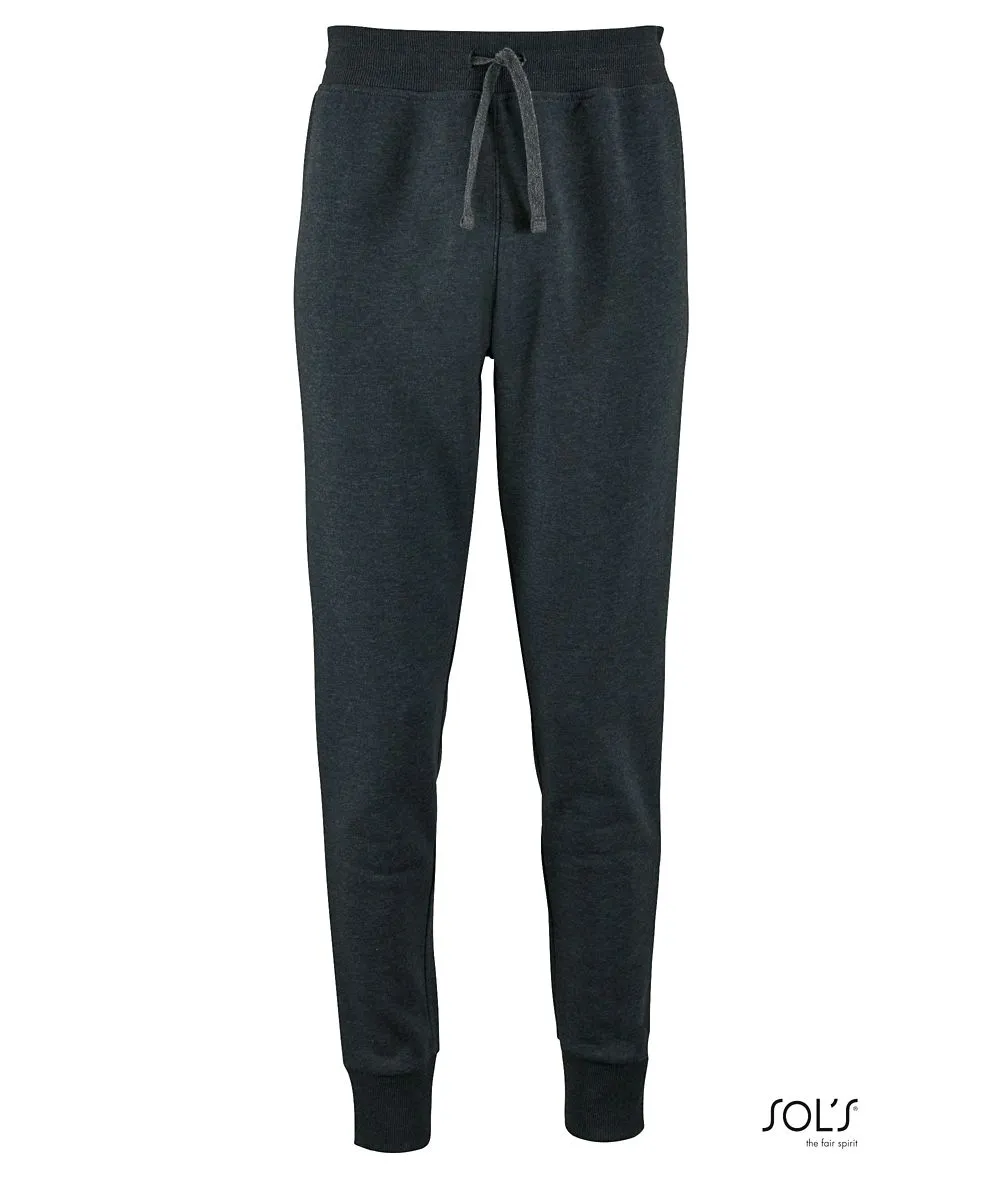 Pantalones De Jogging De Mujer Con Corte Ajustado SOL'S JAKE WOMEN Antracita mezcla