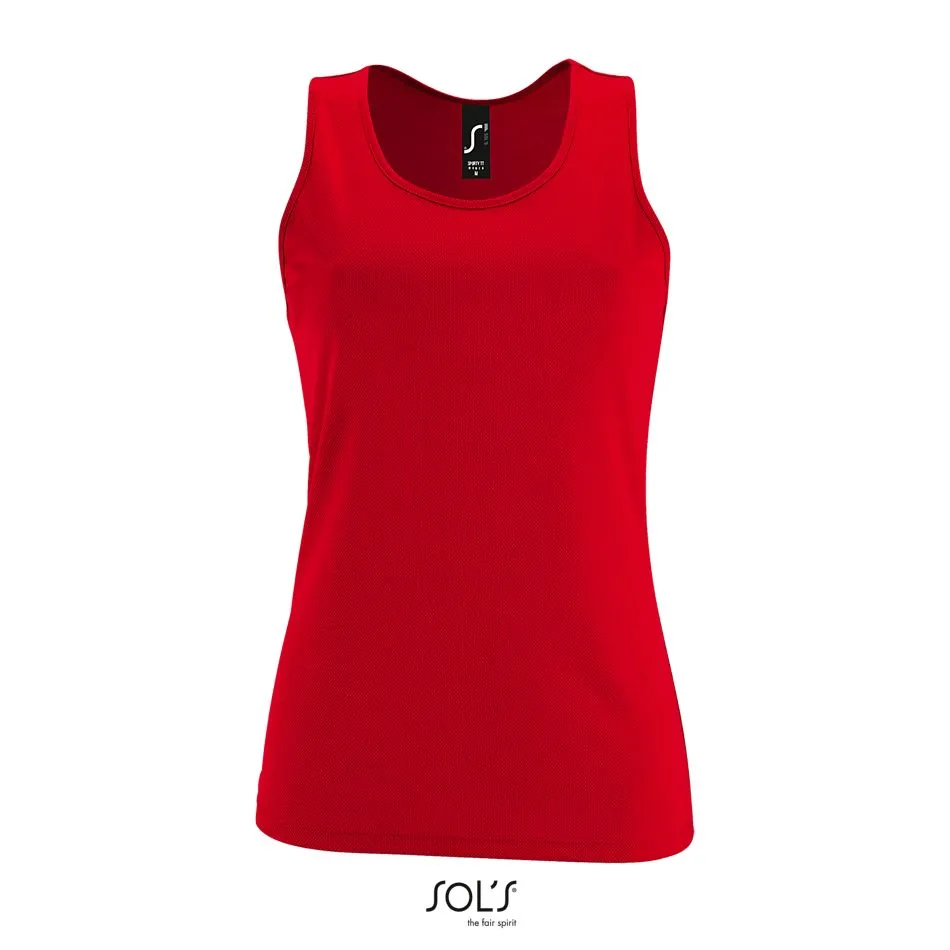 Camiseta De Tirantes De Deporte De Mujer SOL'S SPORTY TT WOMEN ROJO