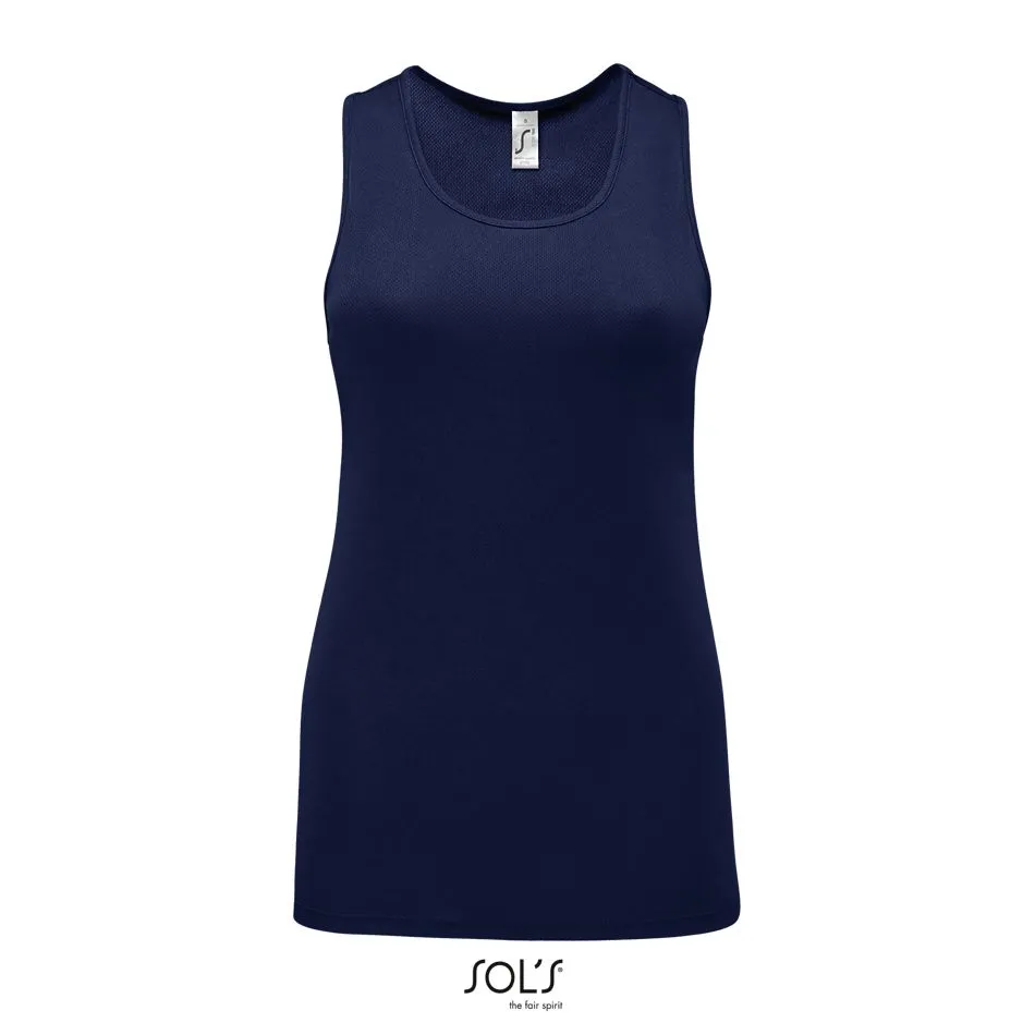 Camiseta De Tirantes De Deporte De Mujer SOL'S SPORTY TT WOMEN FRENCH MARINO