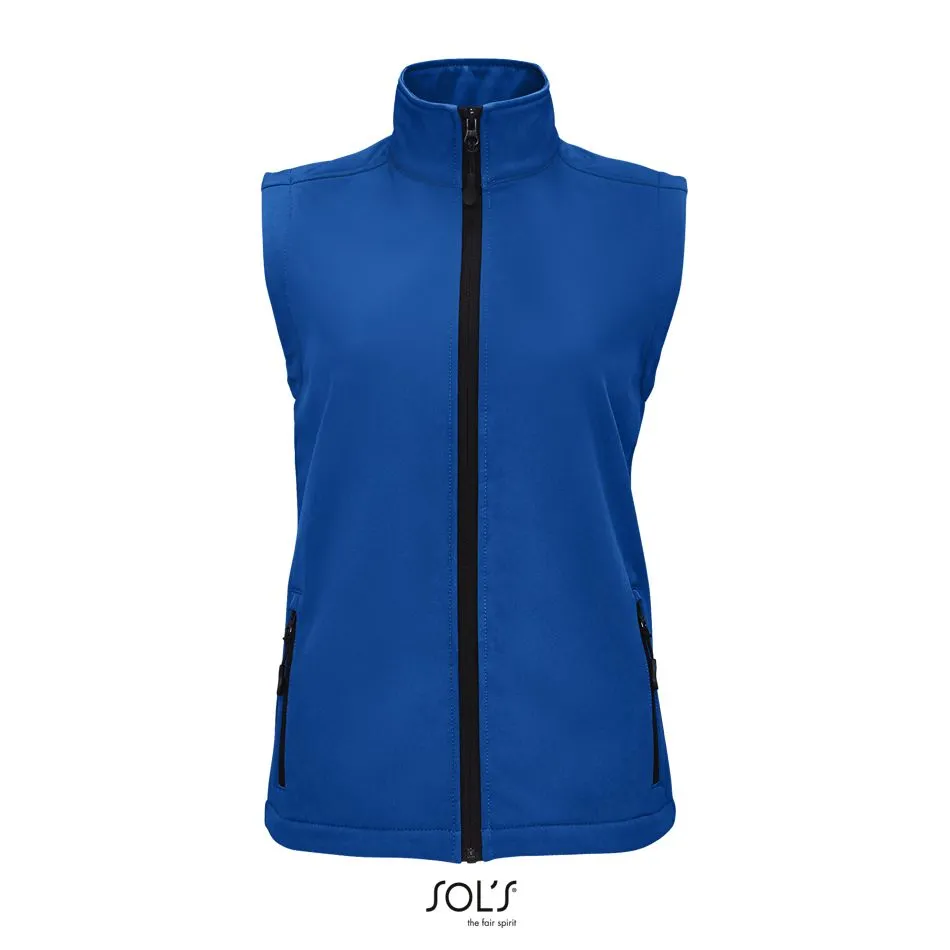 Chaleco Softshell Para Mujer SOL'S RACE BW WOMEN AZUL ROYAL