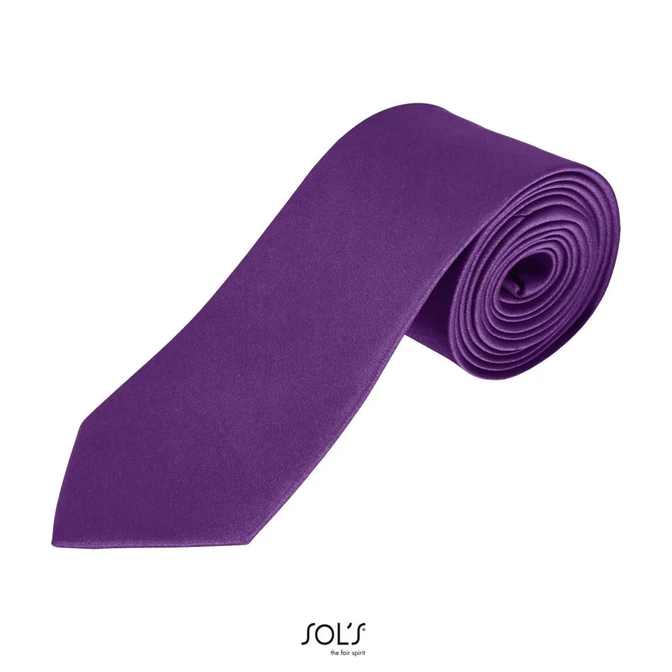 Corbata De Poliéster Satinado SOL'S GARNER MORADO OSCURO