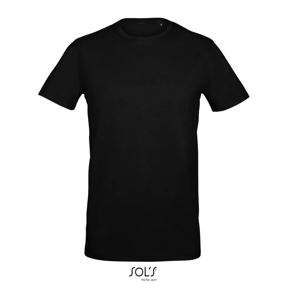 Camiseta De Cuello Redondo Para Hombre SOL'S MILLENIUM MEN NEGRO PROFUNDO