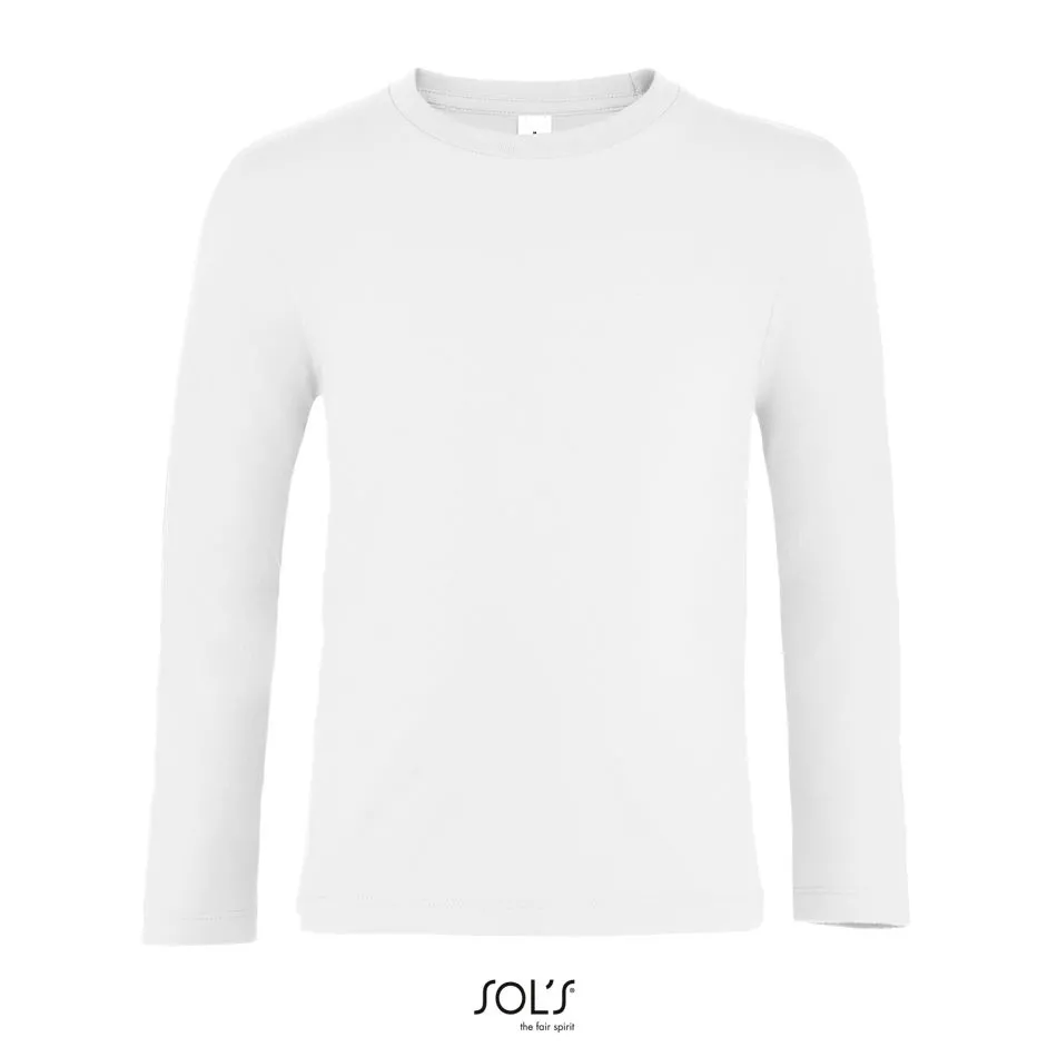 Camiseta De Manga Larga De Niño SOL'S IMPERIAL LSL KIDS BLANCO