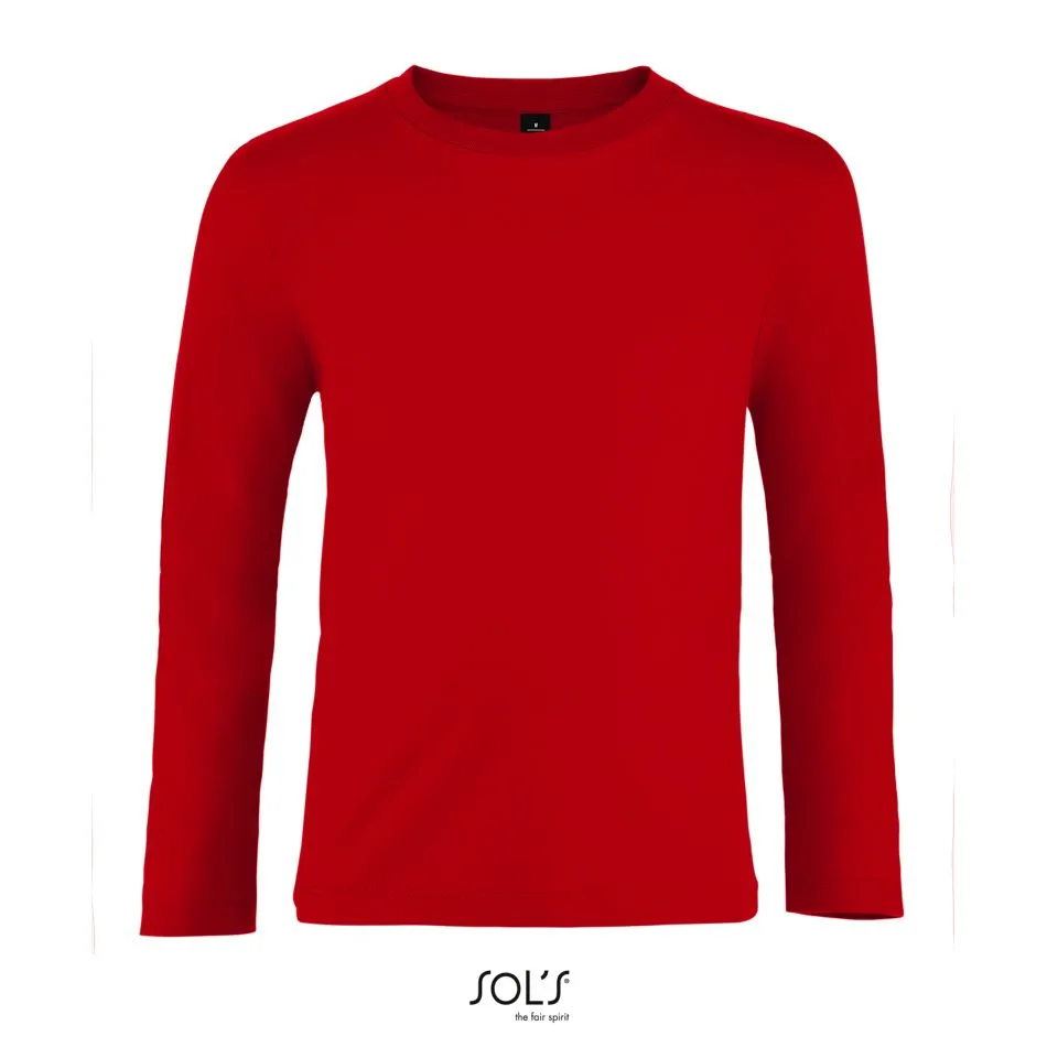 Camiseta De Manga Larga De Niño SOL'S IMPERIAL LSL KIDS ROJO