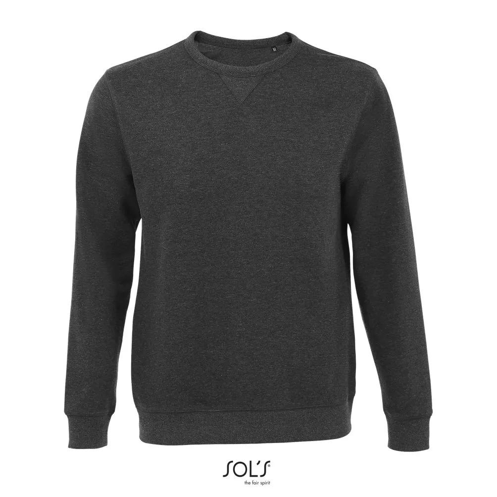 Sudadera De Cuello Redondo SOL'S SULLY Antracita mezcla