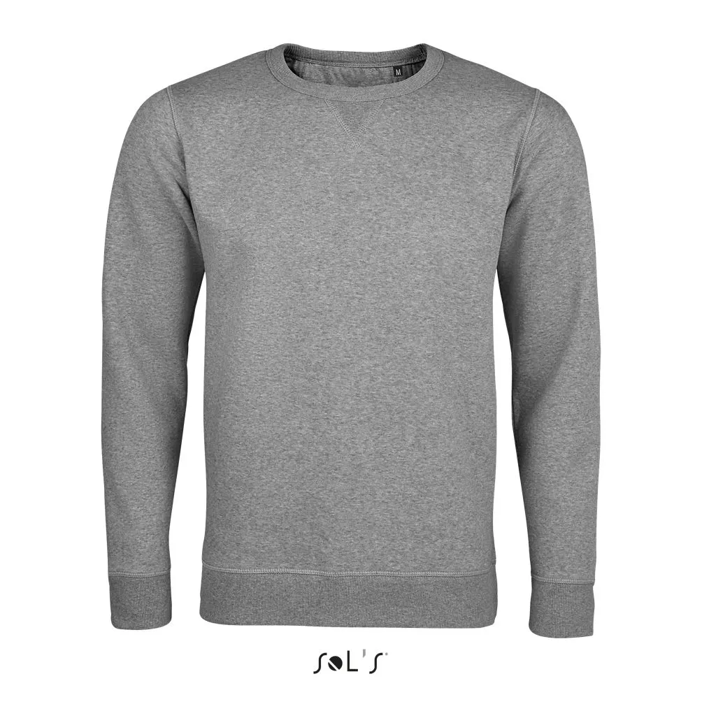 Sudadera De Cuello Redondo SOL'S SULLY GRIS MEZCLA